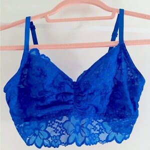 Victoria’s Secret PINK royal blue lace bralette size M